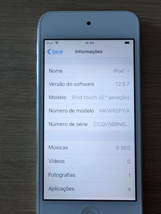 iPod Touch 6ª Geração 128 gb