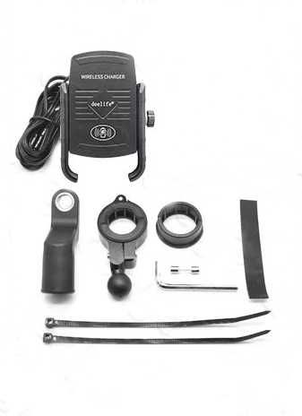 Suporte telemóvel carregador sem fios wireless moto cafe racer
