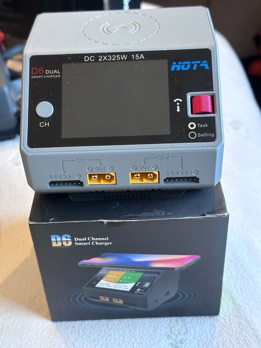 Carregador HOTA D6 Lipo AC 2 Canais