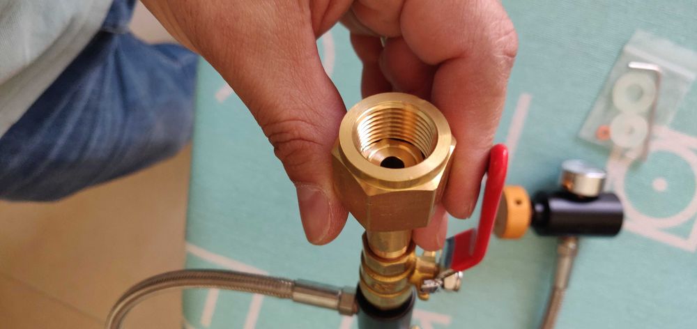 SODASTREAM - Kit para recarregar a botija através de botija industrial