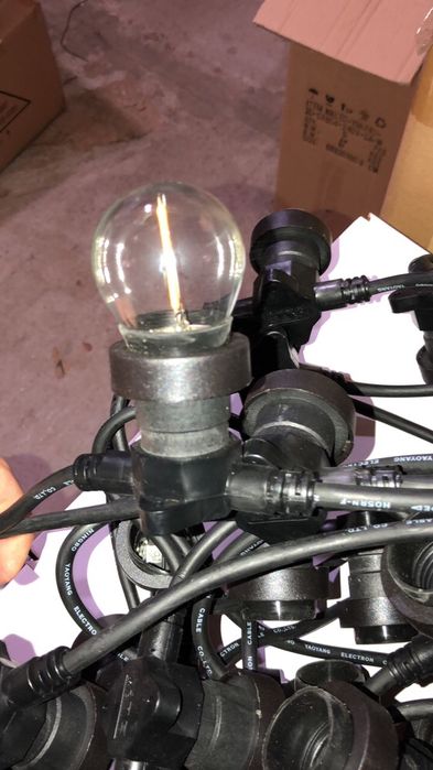 Світлодіодні ретро гірлянди Белт лайт, лампа едісон, vintage.