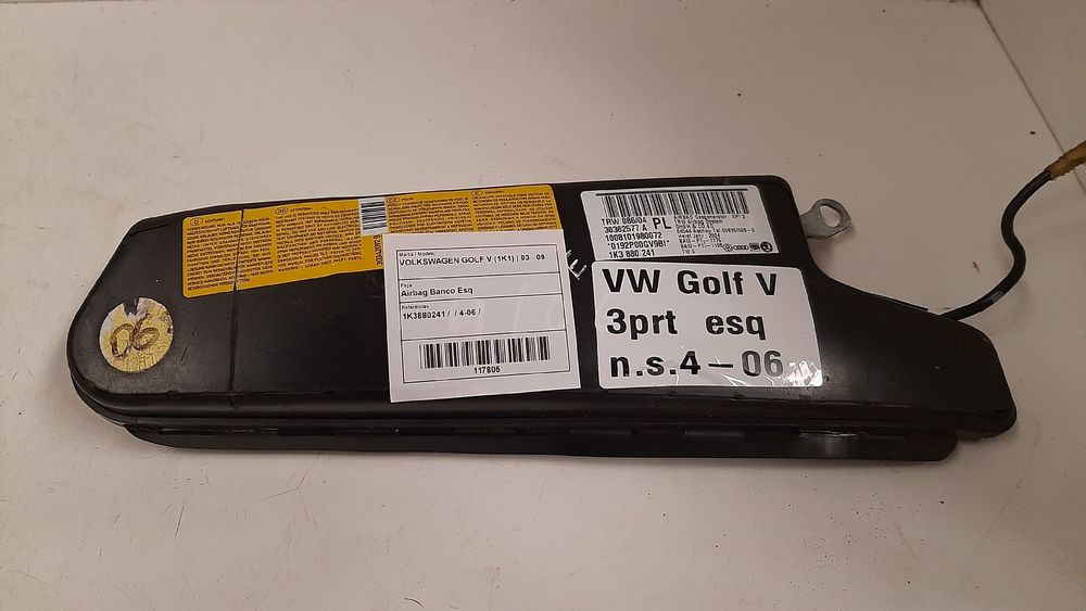 Airbag banco esquerdo VOLKSWAGEN Golf V (1K1)