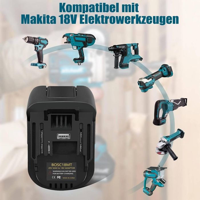 Адаптер-перехідник Bosch PBA 18V  на інструмент Makita 18V LXT (BOSC18MT)