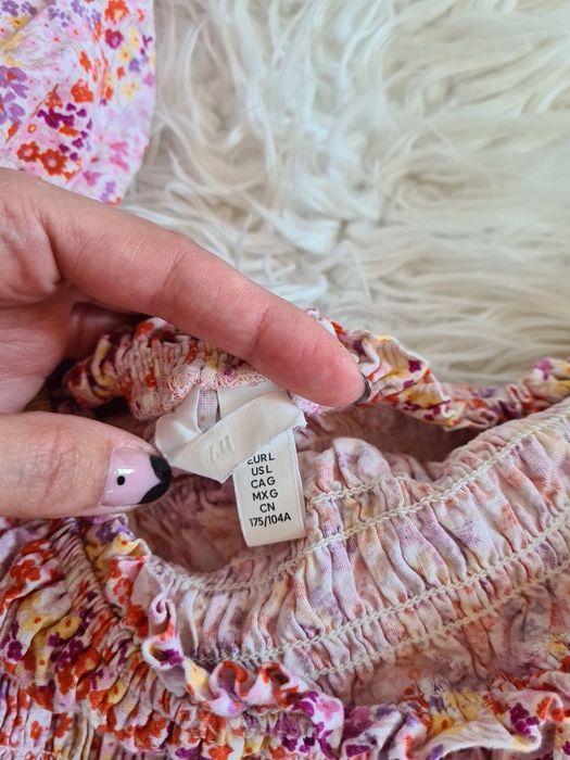 H&M L 40 XL 42 krotka sukienka gumkowana mini tuba