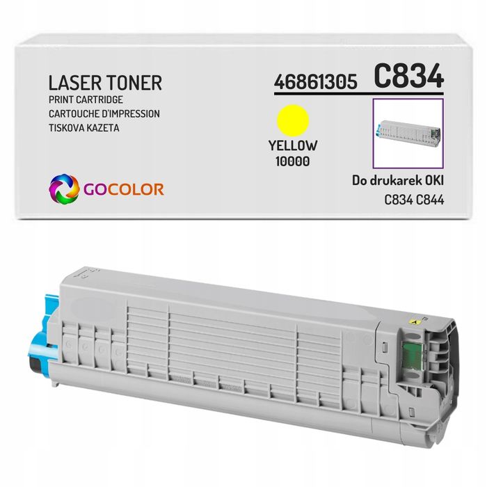 Toner zamiennik OKI C834 C844 Yellow 10000 str Gocolor EOK664