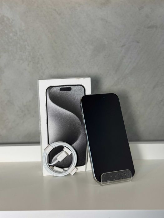 Apple iPhone 15 Pro 128GB Natural Titanium | 100% bateria | Gwarancja | Faktura Vat Marża