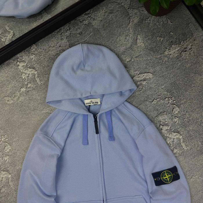 Зіп-худі Stone Island BLUE SKY зип худи Стон Айленд блакитний кофта