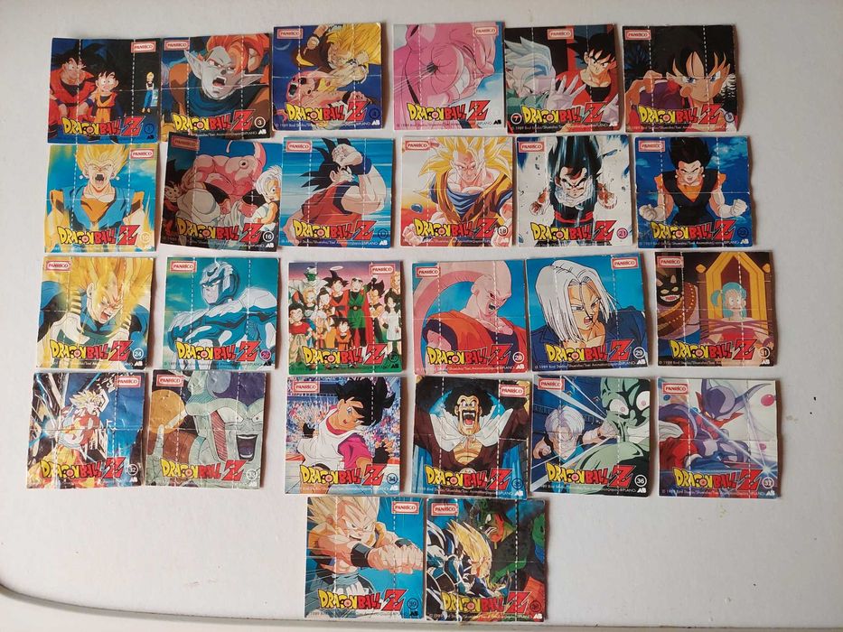 Panrico - 28 Cromos Desdobráveis DragonBall Z