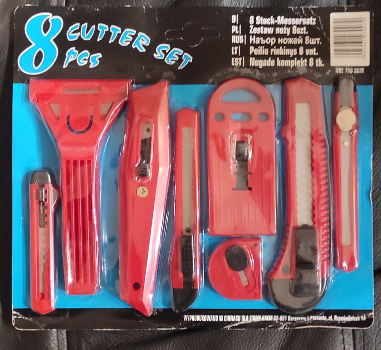 Ножи набор 8шт для малярных отделочных и строительных работ