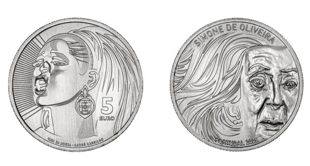 Moeda 5 € Simone de Oliveira