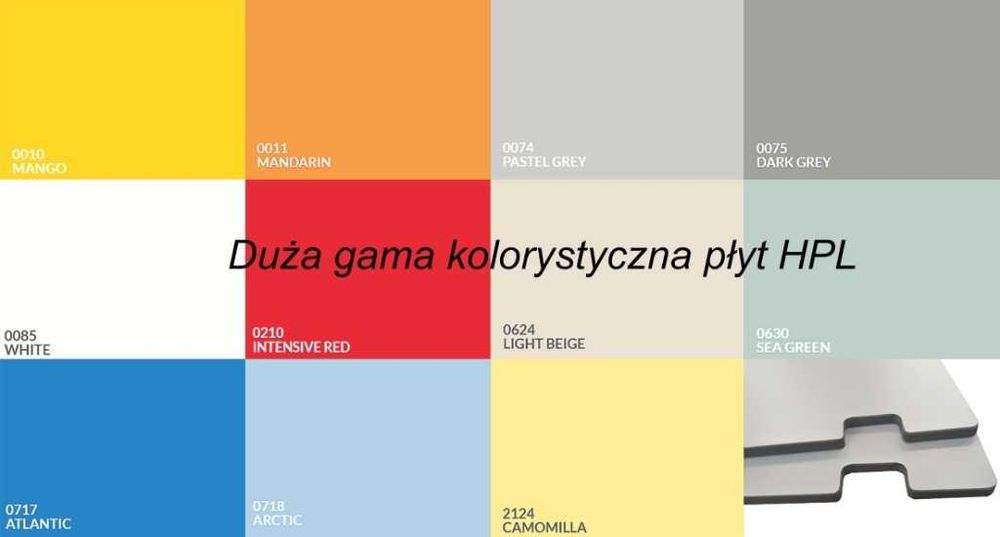 Płyta HPL Jasny beż Light Beige 0624 gr.10mm wym.4100 x 1854mm