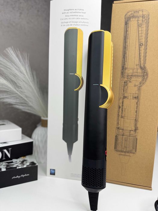 Випрямляч-фен 2в1 Airstrait HT-01 Onyx Black/Gold