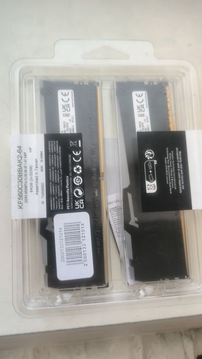 ［未使用］96GB DDR5 6000MHz CL28 ddr5 6000 cl28 - купить компьютеры и комплектующие - Цена на OLX.ua