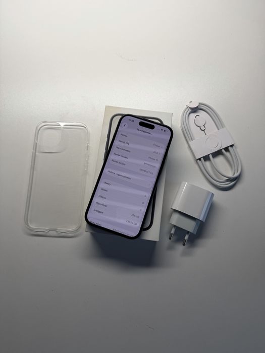 iPhone 15 256gb bateria 100% komplet