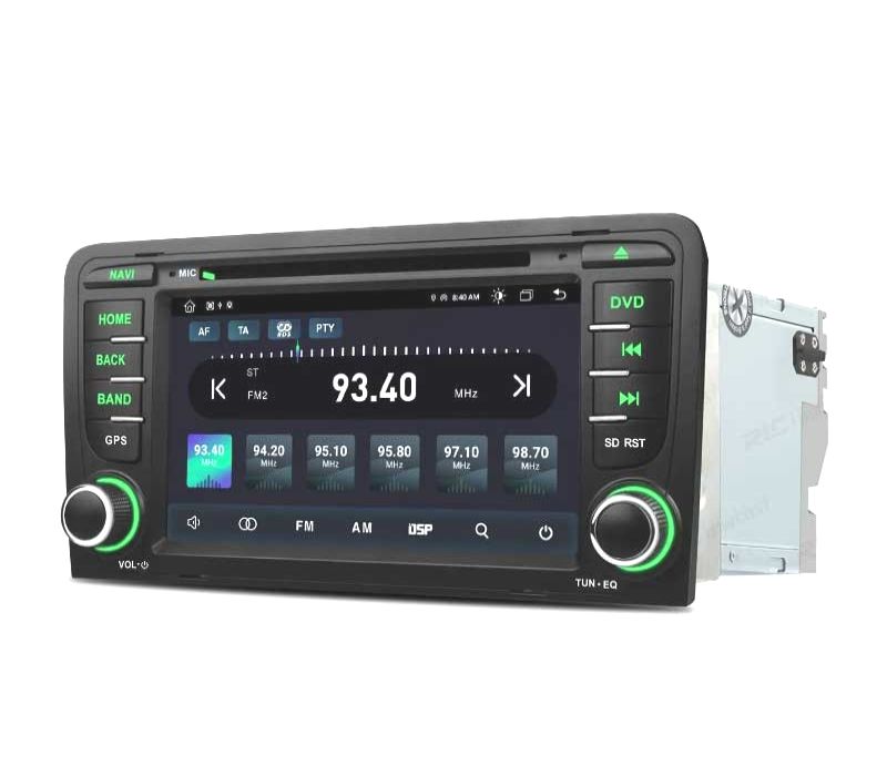 AUTO RADIO GPS 2DIN ANDROID 12 OCTA-CORE PARA AUDI A3 8P 8PA 03-12 USB GPS TACTIL 7" HD