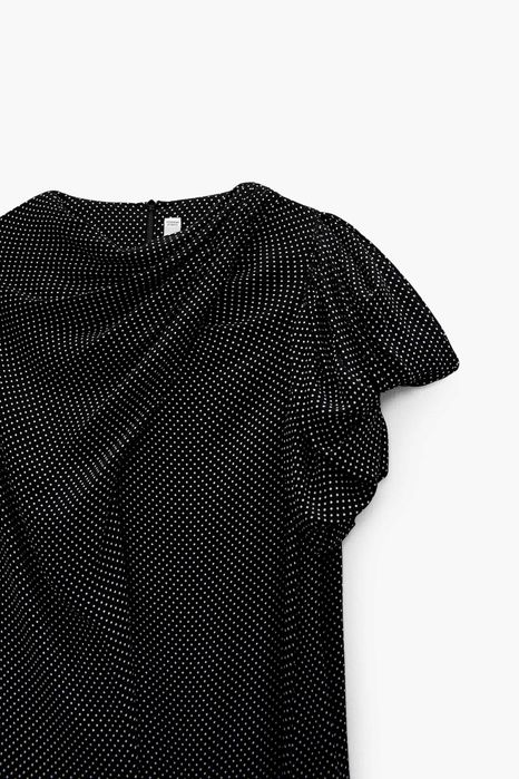 Платье в горошек Zara.  Тренд 2026. Оригинал