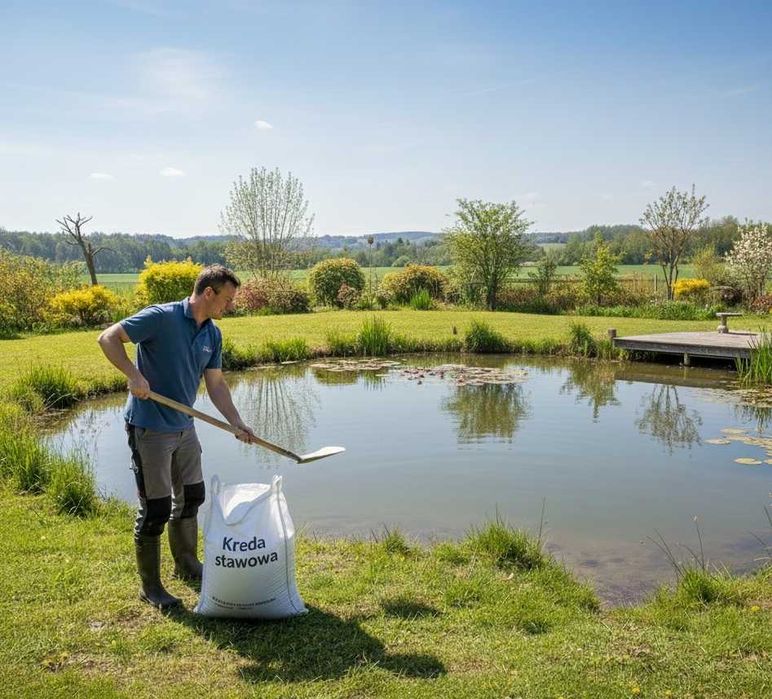 Kreda Stawowa 30kg - naturalna, ekologiczna, bezpieczna dla ryb
