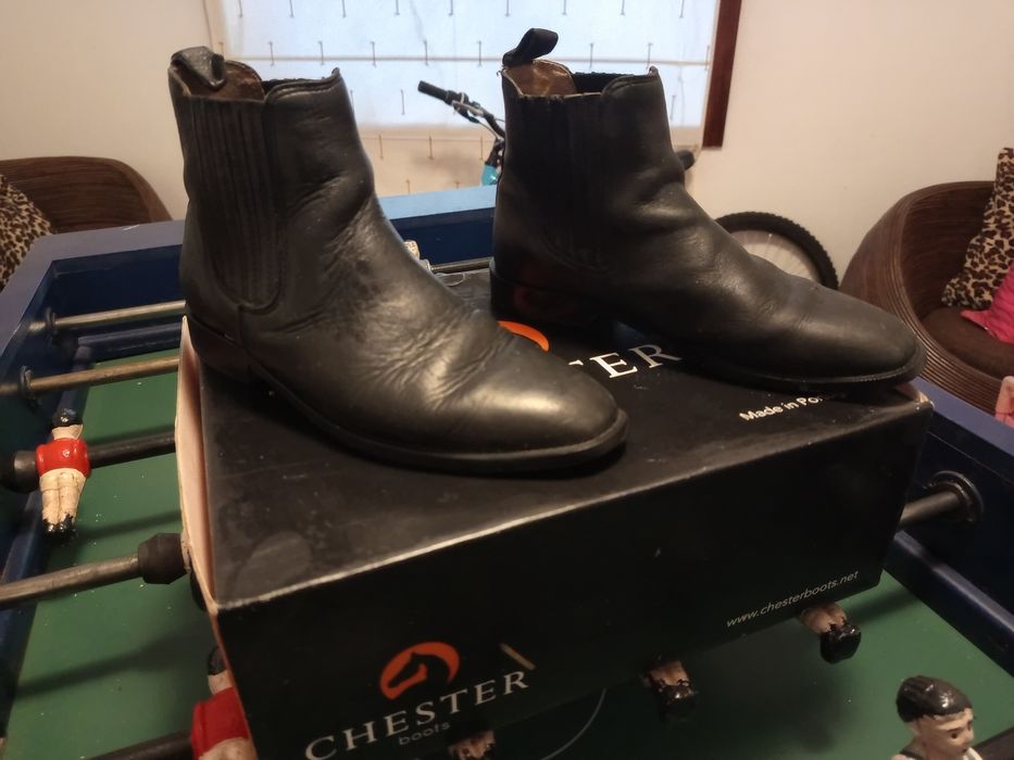 Botas equitação pele