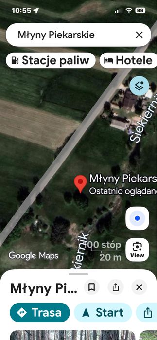 Dzialka  w okolicy rzeka  Warta.