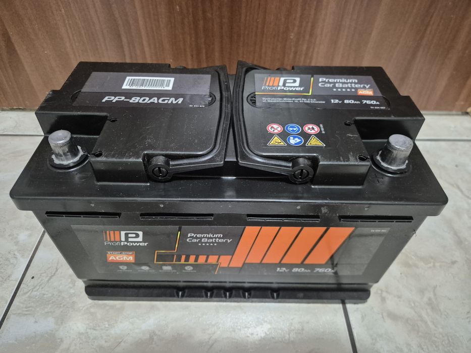 Akumulator Premium Car Battery AGM 80Ah 760A Jak Nowy