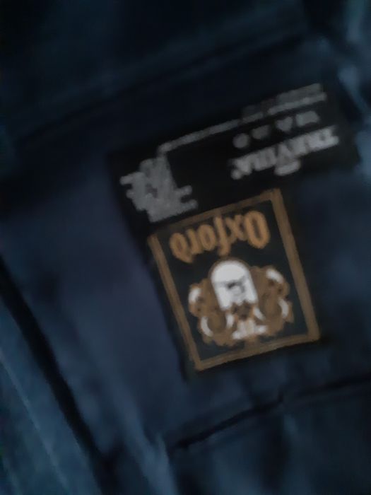 Garnitur męski w prążki