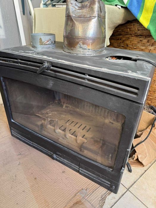 recuperador de calor a lenha ventilado usado ,