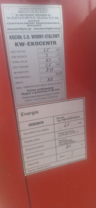 Piec ekocentr 25kw