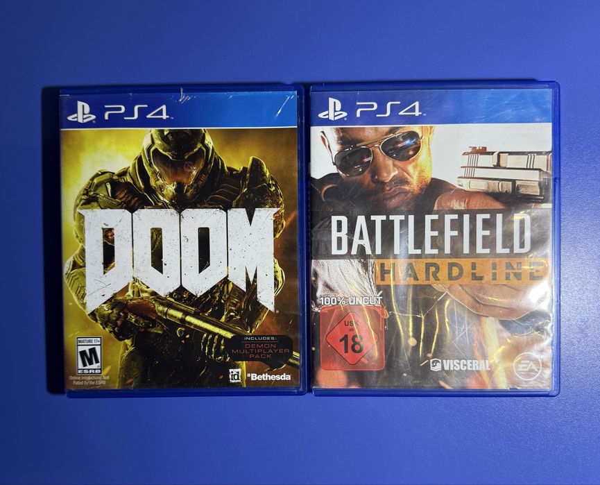 Игры PS4 Doom, Battlefield hardline