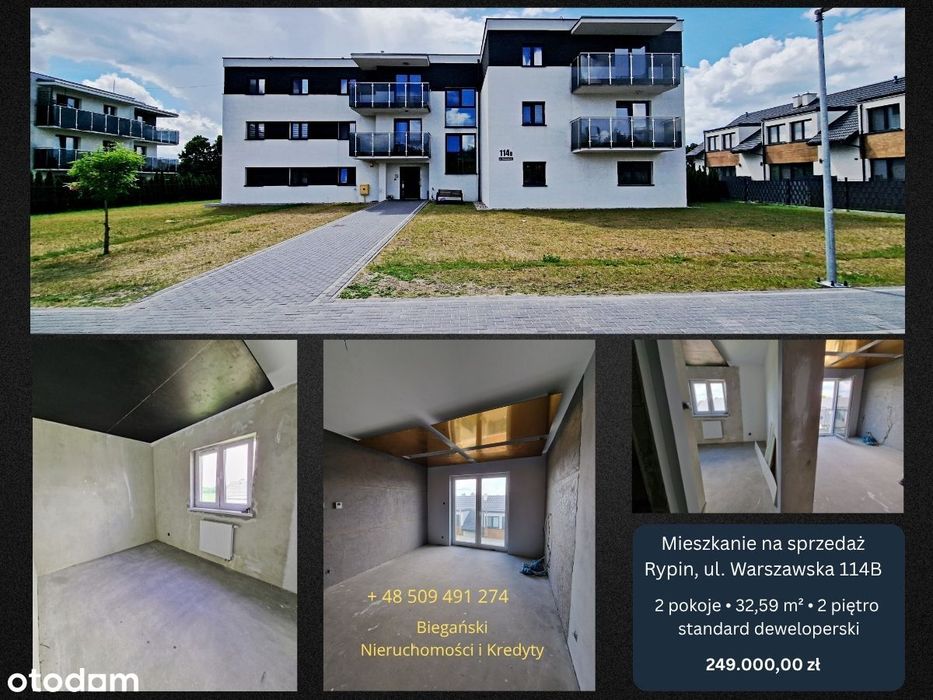 Nowoczesne 2-pokojowe mieszkanie–Warszawska 114B | 32,59 m I 2 piętro