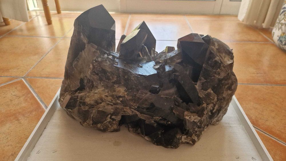 Drusa Cristal Quartzo Morion