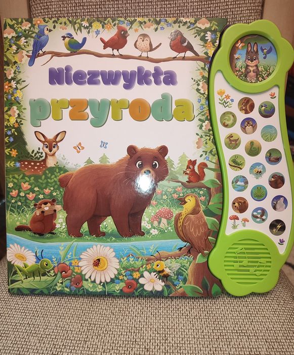 Niezwykła przyroda, książka dźwiękowa, 18 dźwięków