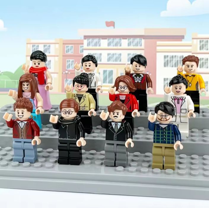 Klocki figurki city nauczyciele szkolni kompatybilne z Lego city szkoła city