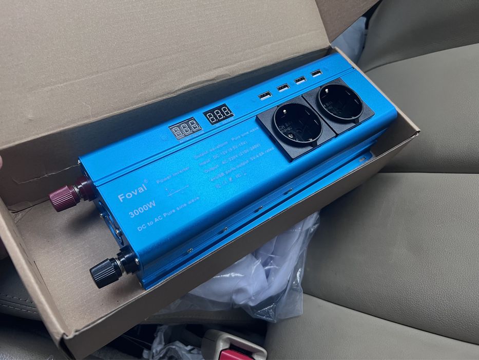 Інвертор Foval ЧИСТИЙ СИНУС 1500вт-3000вт 12v Інвектор