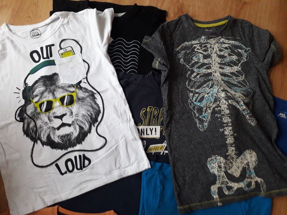 Koszulki 9 szt. bluzeczki t-shirt 134/140