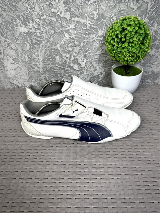 Puma кроссовки 46 размер спортивные кожаные белые