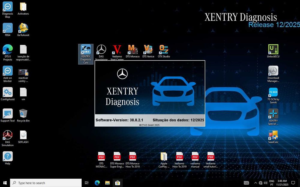 Mercedes Xentry/Das v2025.12  Vediamo v5.1 e DTS monaco + SSD