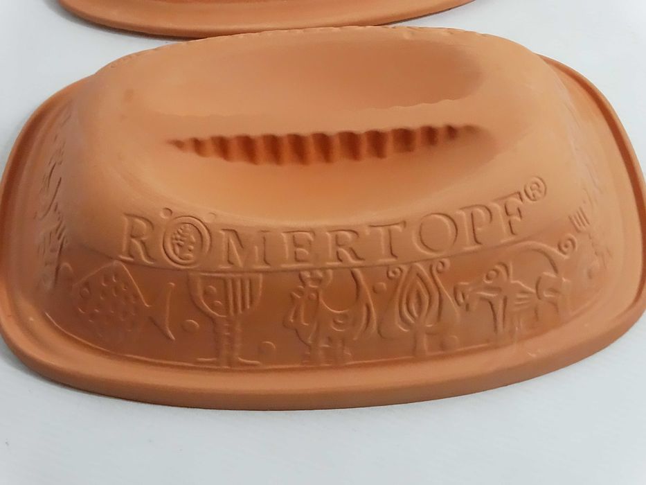 Garnki rzymski RÖMERTOPF Bay-Keramik 111 W-Germany Nowy W Pudełku Vintage