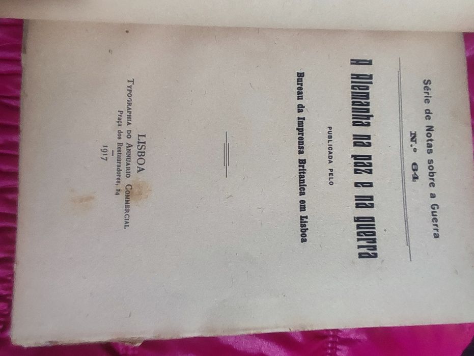 Livro “Série de Notas sobre a Guerra” (1917) – do nº 61 ao nº 98 (comp