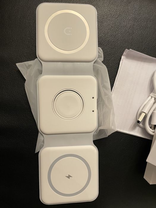 Carregador dobrável sem fios 18W, 3X1 iphone, airpods, apple watch