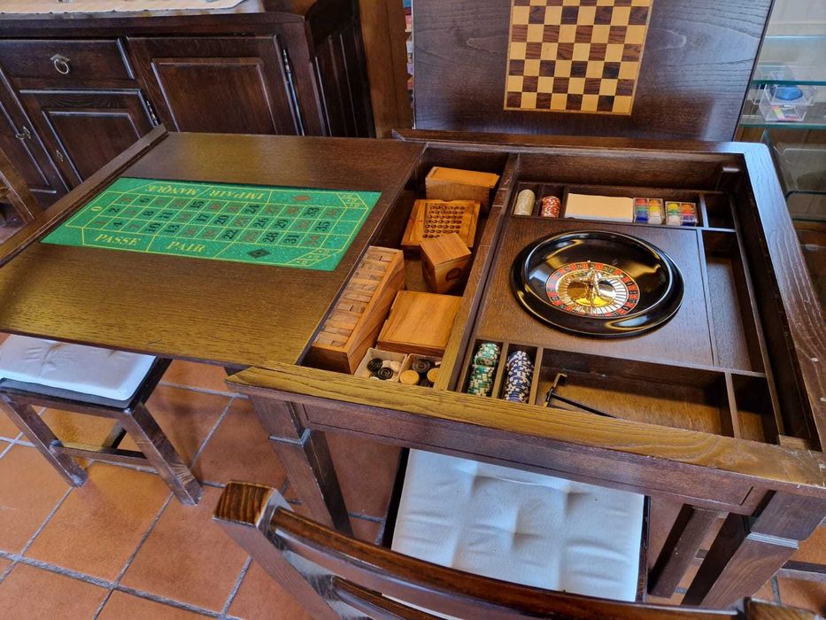 Conjunto de mobiliário de sala rústico