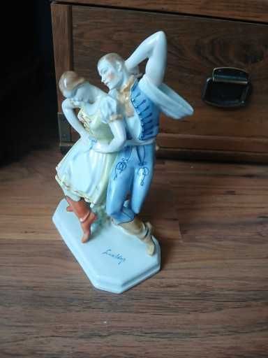 Duża figurka porcelanowa tancerzy Herenda