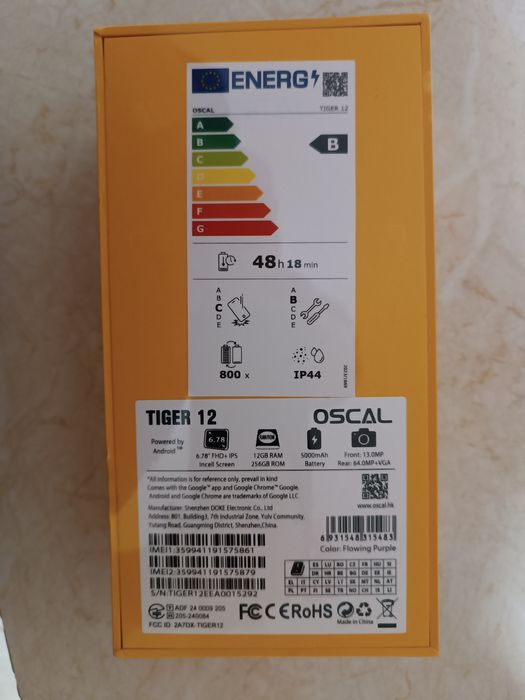 Smartfon Oscal Tiger 12  (12/256)