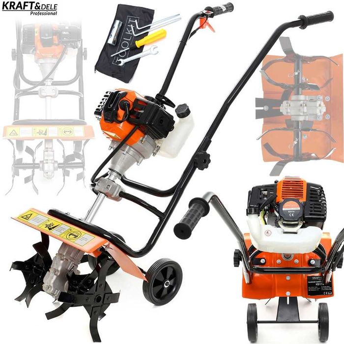 KRAFT&DELE Glebogryzarka Spalinowa Kultywator Ziemi 7km 340mm KD176