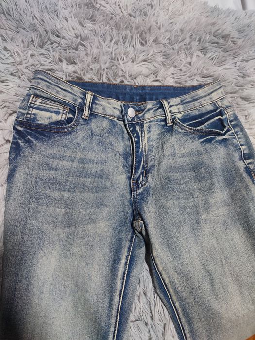 Calças de ganga PETITE femininas cintura baixa