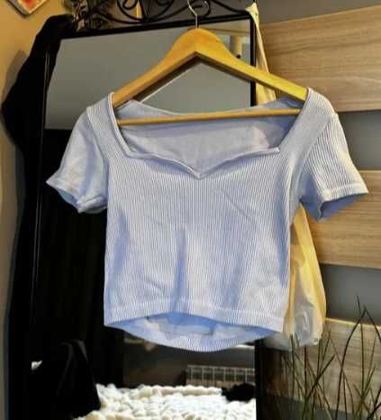 croptop niebieski New Yorker M