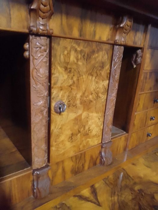 Sekretera biedermeier orzech włoski