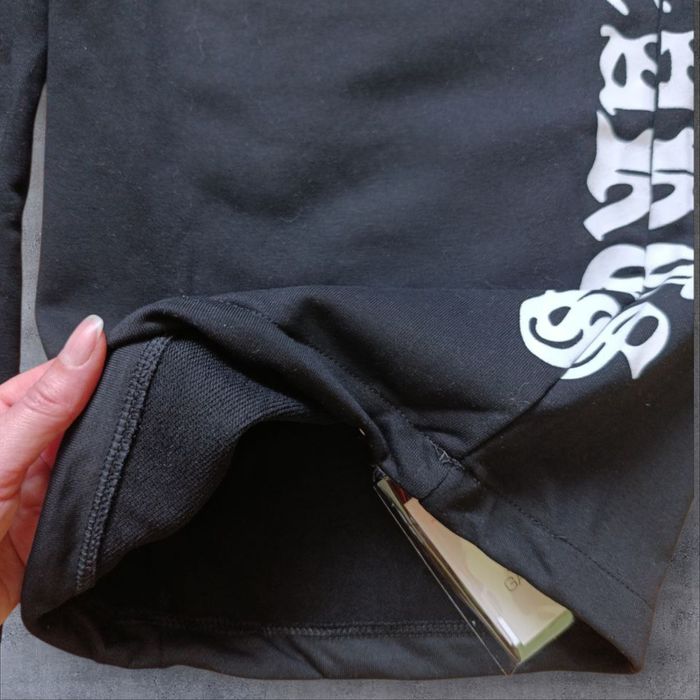 Широкі спортивні чорні  штани з написом  оверсайз baggy sweatpants