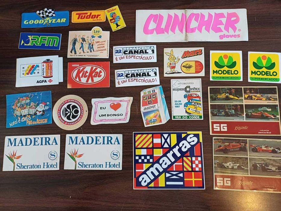 Lote de autocolantes