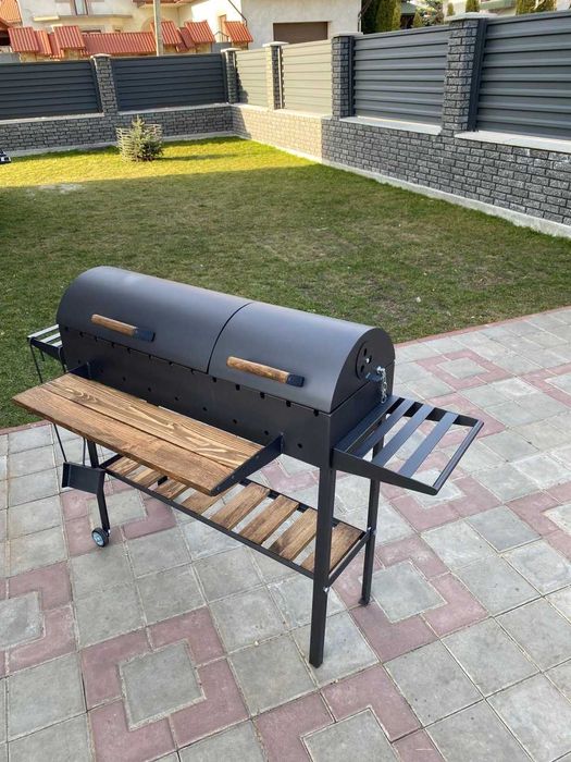 НАДІЙНИЙ! Мангал-гриль-барбекю з підставкою під казан метал 5 мм