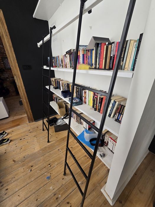 Drabinka stalowa do biblioteczki, itd